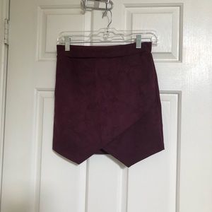 Suede skirt